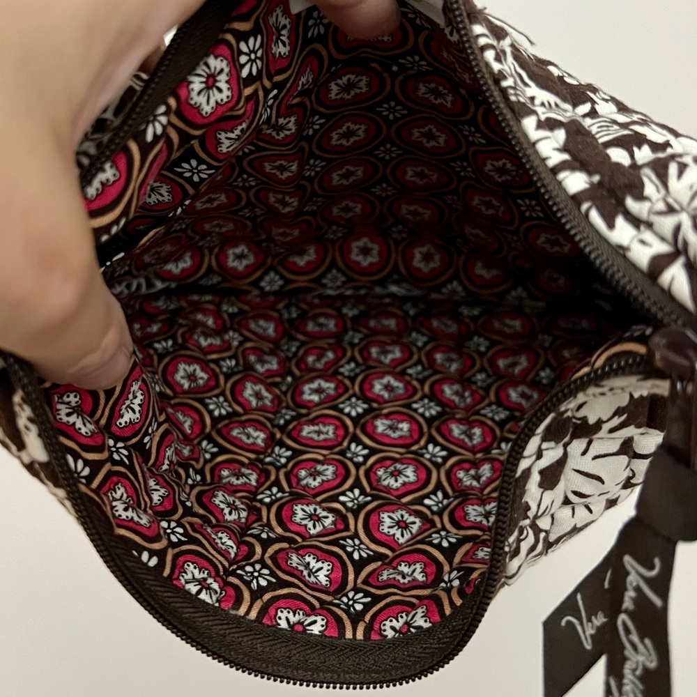 Vera Bradley Brown & Pink Retired Handbag - Picture 9 of 10